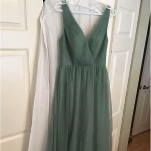 Sage green bridesmaids dress. Never worn.